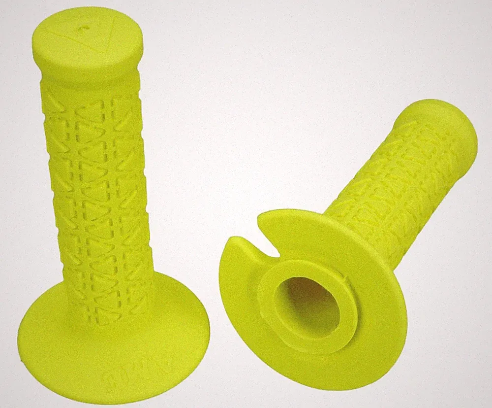 AME BMX Bicycle Handlebar Grips - MINI - FLUORESCENT YELLOW