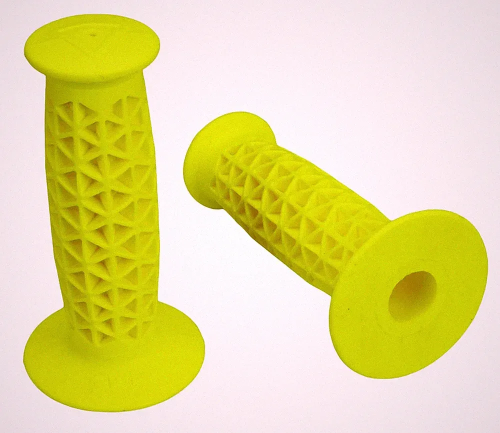 AME Super Soft Supersoft BMX bicycle grips - FLUORESCENT YELLOW
